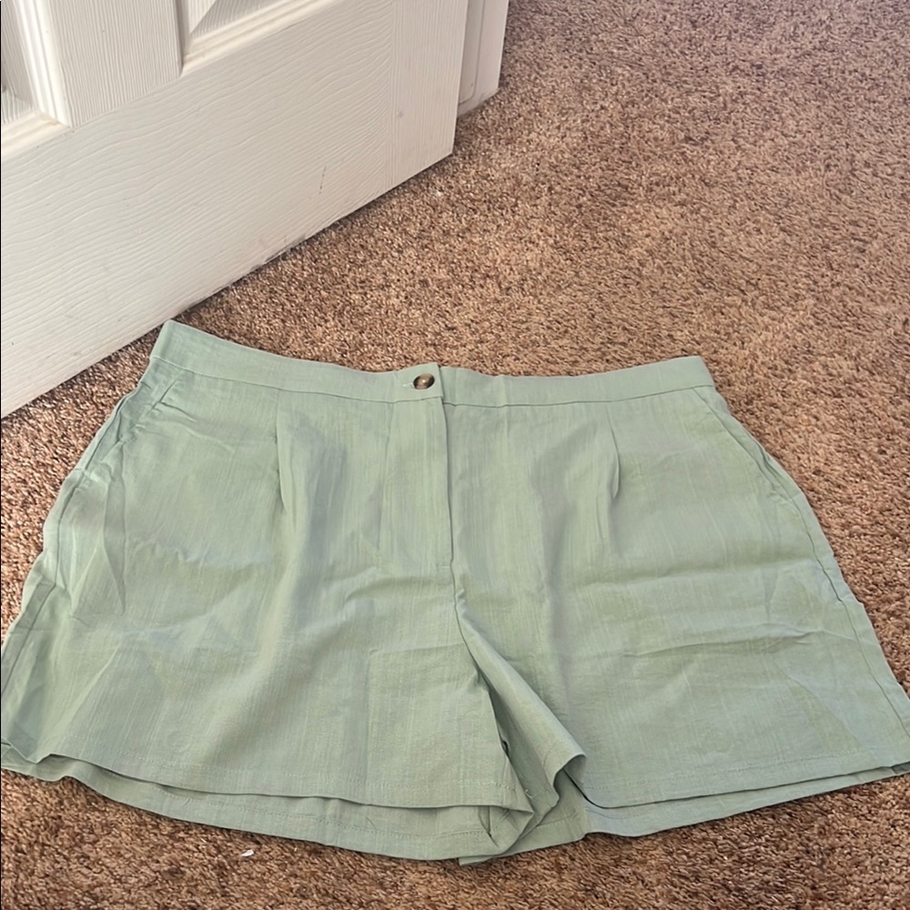 Women's Green Shorts